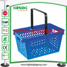 Supermarket Plastic Hand Shopping Basket for Grocery Store